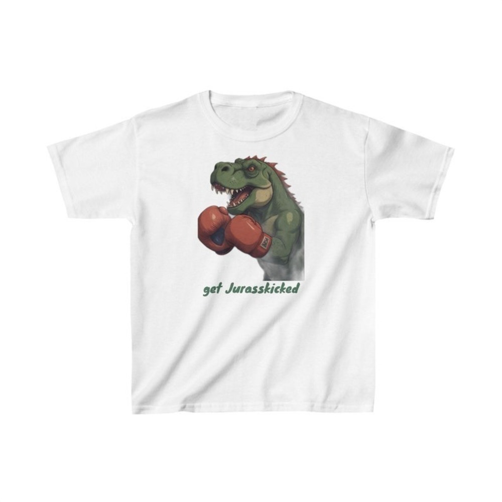 Boxing Dinosour Get Jurasskicked Slogan Funny T-shirt